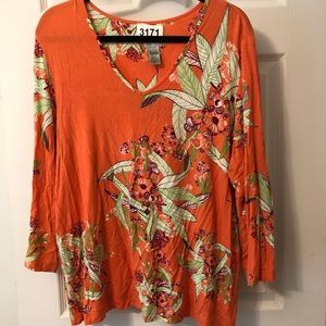 💼 Chico’s Floral Top ~